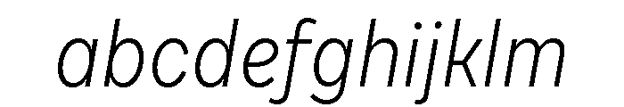 Draft Narrow Light Italic FONT