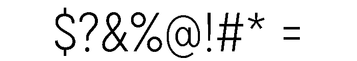 Draft Narrow Light Font OTHER CHARS