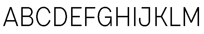 Draft Narrow Light Font UPPERCASE