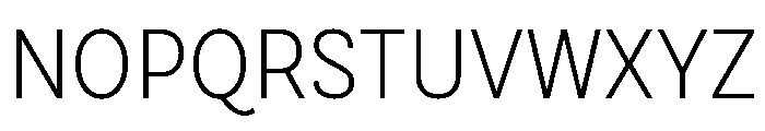 Draft Narrow Light Font UPPERCASE