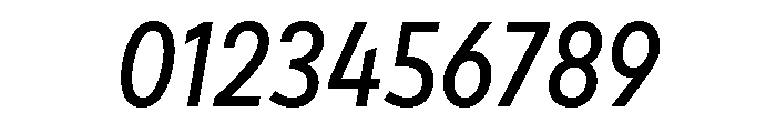 Draft Narrow Medium Italic Font OTHER CHARS