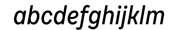 Draft Narrow Medium Italic FONT