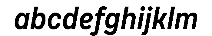 Draft Narrow Semi Bold Italic FONT