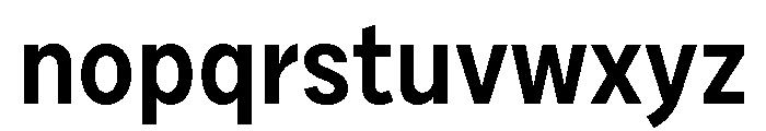 Draft Narrow Semi Bold Font LOWERCASE