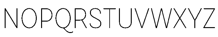 Draft Narrow Thin Font UPPERCASE