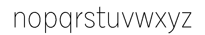Draft Narrow Thin Font LOWERCASE
