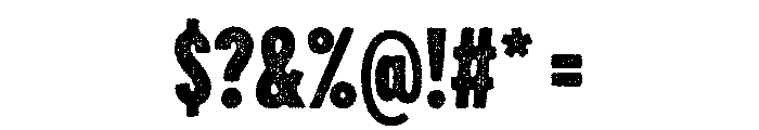 Draft Natural Compressed Black Font OTHER CHARS