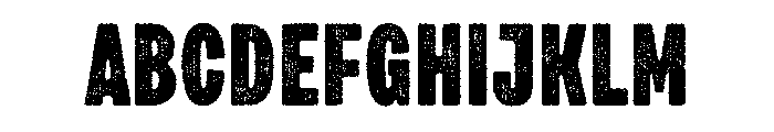 Draft Natural Compressed Black Font UPPERCASE