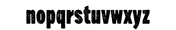 Draft Natural Compressed Black Font LOWERCASE