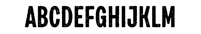 Draft Natural Compressed Bold Font UPPERCASE