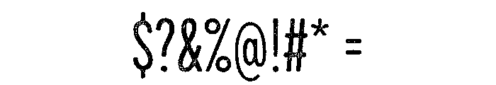 Draft Natural Compressed Regular Font OTHER CHARS