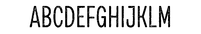 Draft Natural Compressed Regular Font UPPERCASE