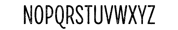 Draft Natural Compressed Regular Font UPPERCASE