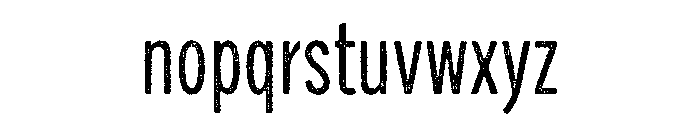 Draft Natural Compressed Regular Font LOWERCASE