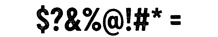 Draft Natural Condensed Bold Font OTHER CHARS