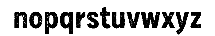 Draft Natural Condensed Bold Font LOWERCASE