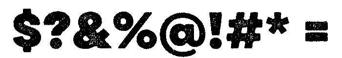 Draft Natural Extra Expanded Black Font OTHER CHARS