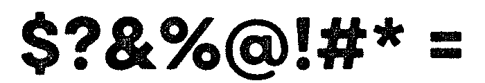 Draft Natural Extra Expanded Bold Font OTHER CHARS