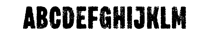 Draft Natural Lo Res Compressed Black Font UPPERCASE