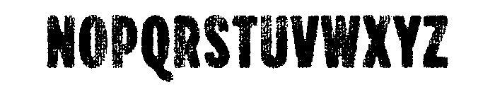 Draft Natural Lo Res Compressed Black Font UPPERCASE