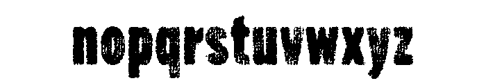 Draft Natural Lo Res Compressed Black Font LOWERCASE