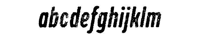 Draft Natural Lo Res Compressed Bold Italic FONT
