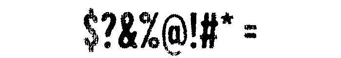 Draft Natural Lo Res Compressed Bold Font OTHER CHARS