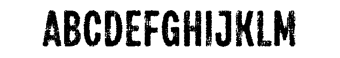 Draft Natural Lo Res Compressed Bold Font UPPERCASE