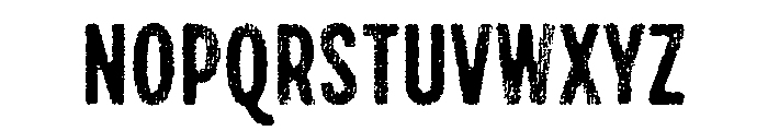 Draft Natural Lo Res Compressed Bold Font UPPERCASE