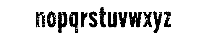 Draft Natural Lo Res Compressed Bold Font LOWERCASE