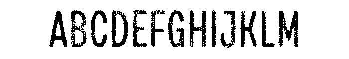 Draft Natural Lo Res Compressed Medium Font UPPERCASE
