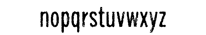 Draft Natural Lo Res Compressed Medium Font LOWERCASE