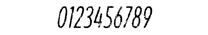 Draft Natural Lo Res Compressed Regular Italic Font OTHER CHARS