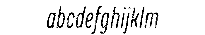 Draft Natural Lo Res Compressed Regular Italic FONT