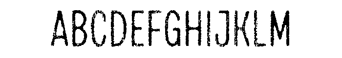 Draft Natural Lo Res Compressed Regular Font UPPERCASE