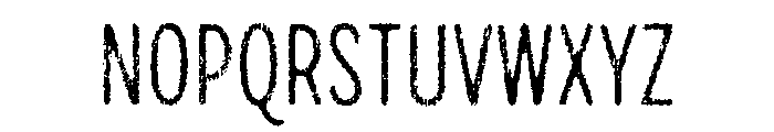 Draft Natural Lo Res Compressed Regular Font UPPERCASE