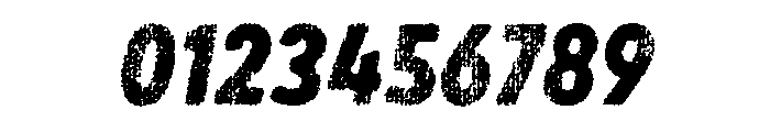 Draft Natural Lo Res Condensed Black Italic Font OTHER CHARS