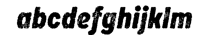 Draft Natural Lo Res Condensed Black Italic FONT