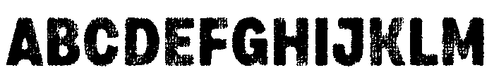 Draft Natural Lo Res Condensed Black Font UPPERCASE