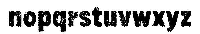 Draft Natural Lo Res Condensed Black Font LOWERCASE