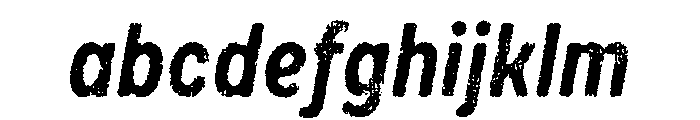Draft Natural Lo Res Condensed Bold Italic FONT