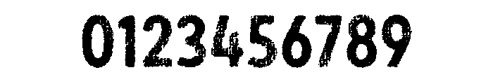 Draft Natural Lo Res Condensed Bold Font OTHER CHARS