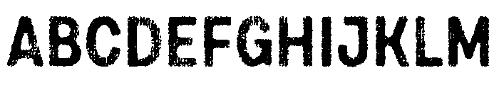 Draft Natural Lo Res Condensed Bold Font UPPERCASE