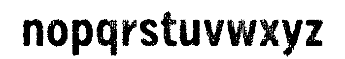 Draft Natural Lo Res Condensed Bold Font LOWERCASE