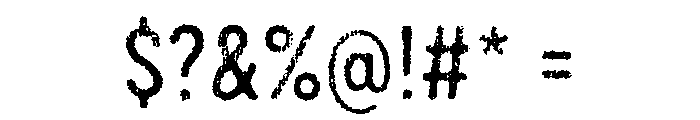 Draft Natural Lo Res Condensed Medium Font OTHER CHARS