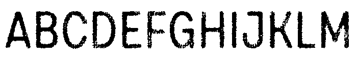Draft Natural Lo Res Condensed Medium Font UPPERCASE