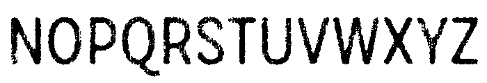 Draft Natural Lo Res Condensed Medium Font UPPERCASE