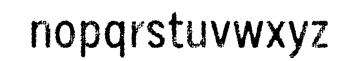 Draft Natural Lo Res Condensed Medium Font LOWERCASE