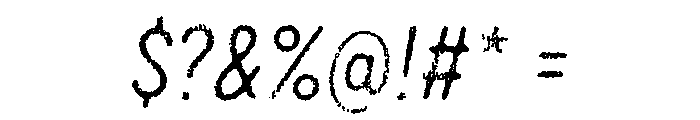 Draft Natural Lo Res Condensed Regular Italic Font OTHER CHARS