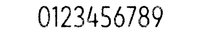 Draft Natural Lo Res Condensed Regular Font OTHER CHARS